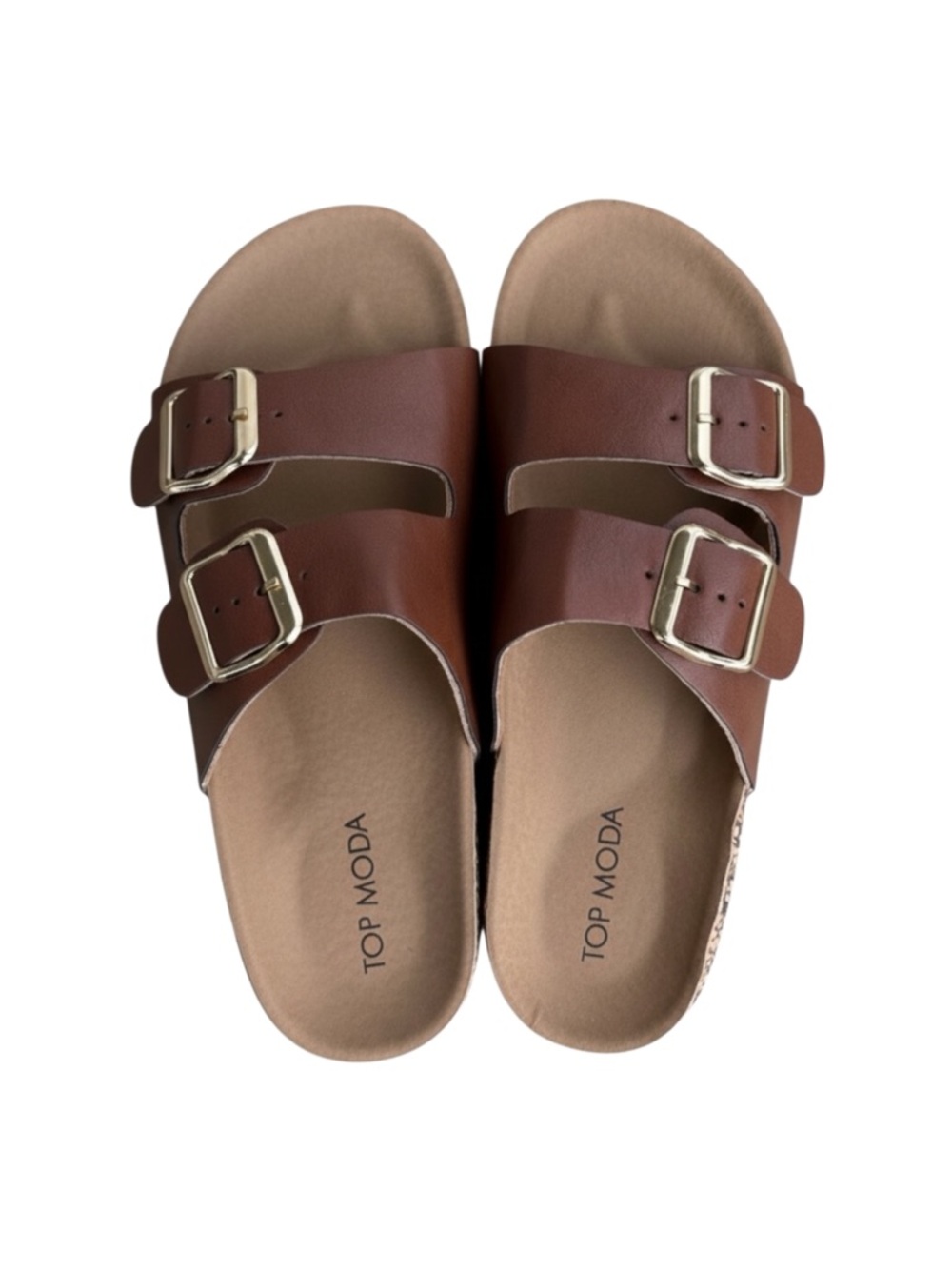 Women’s Size 6 Brown Double Buckle Sandals